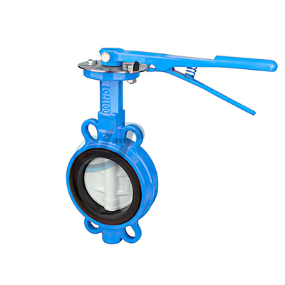 Beli Besi cor Manual Soft Seal Wafer Tipe Klep Kupu-kupu 6 Inch Handle Lever pembuatan online
