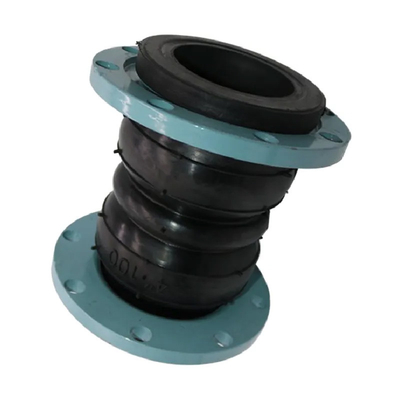 ซื้อ DN100 ดับเบิ้ลบอล แฟลนจ์ปลาย EPDM ยาง Bellows ยางยืดหยุ่นต่อขยาย การผลิตออนไลน์