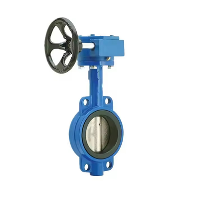 ซื้อ 4 นิ้ว 100 มม NBR Soft Seal Cast Iron Worm Gear วาล์วกระพริก / วาล์ว Bf การผลิตออนไลน์