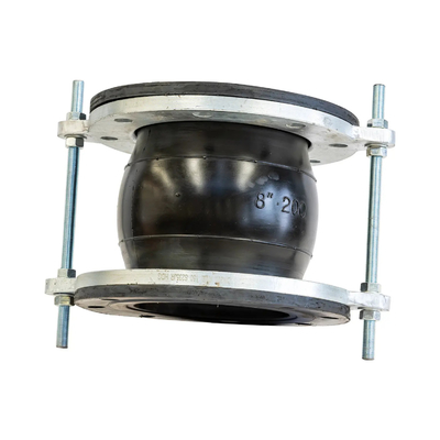 kopen 8 inch 200mm Eindgevel Volledig verzegeld Carbon Steel Flanged Rubber Flex Connectors Single Ball Rubber Coupling Joint online vervaardiging