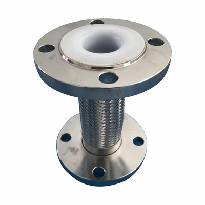 satın al Ss304 Kablo Ağı Paslanmaz Çelik Esnek Bellow PTFE Kaplı Metal Flange örgü hortumu Çevrimiçi üretim