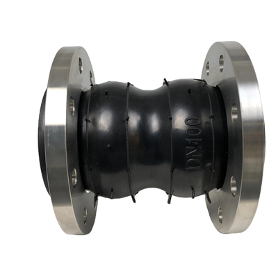 SS304 Flange Double Sphere Rubber Expansion Joint ผู้ผลิต DIN กันน้ํา