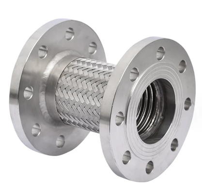 การเชื่อมโยง Flange Ss304 สแตนเลส สายสลัดโลหะยืดหยุ่น