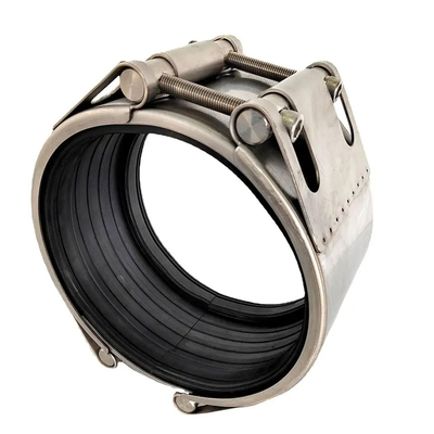 ทั้งเหล็กไร้ขัด HDPE ท่อเชื่อม ปรับการรั่ว clamps สําหรับท่อตรง