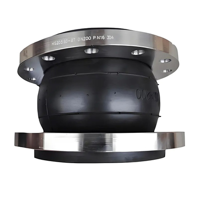 สายต่อยางกลมเดียวสําหรับท่อที่มีโลหะ flange Epdm ยางยางยืดหยุ่น