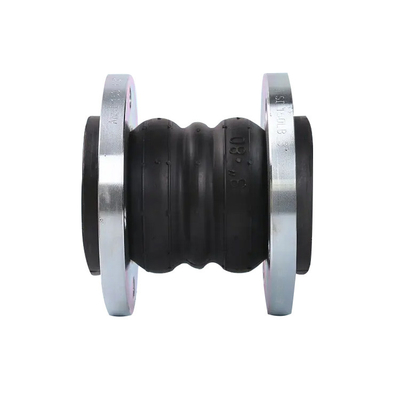 Dn150 ประเภท Flange แบบยางกลมสองยางขยายข้อยืดหยุ่นเหล็กไร้ขัดยางขยายเส้น