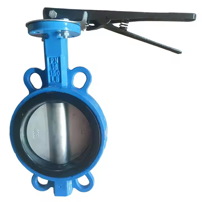 สามารถปรับปรุงกระดาษเหล็กอ่อน Centerline Handle To Clamp Butterfly Valve