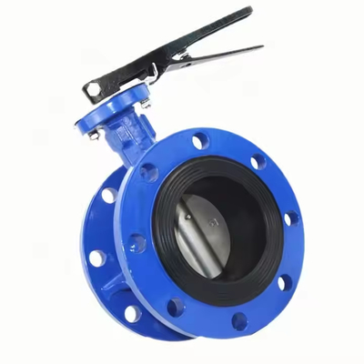 BS 4504 สแตนเลส Double Flange Concentric Butterfly Valve ขนาดประตูมาตรฐาน
