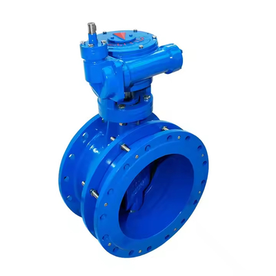 OEM คู่มือ Double Eccentric Flanged Butterfly Valve EPDM ที่นั่ง PN16 ทุบไนท์สแตนเลส
