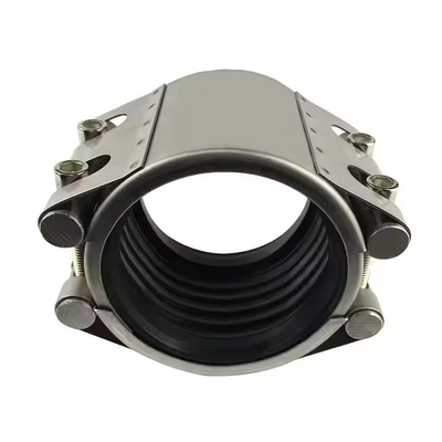 HDPE พลาสติกท่อน้ําเชื่อมต่อรั่วท่อตรง สแตนเลส ซ่อมแซม SS304