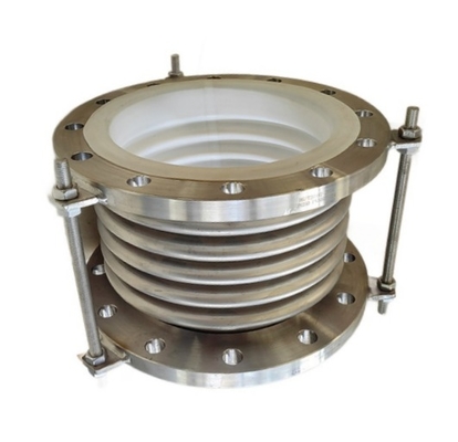 Stainless Steel 304 PTFE Lined Metal Expansion Joint ANSI Flange