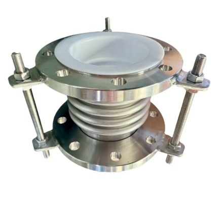 PTFE Lined Expansion Bellows with JIS 10K Flange Standard
